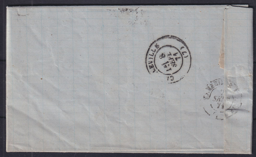 Miniature : Lot 1717 - n°39 + 26 + 37 Affr. 1871 RARE avec Bordeaux GC 260 TB - Signée
