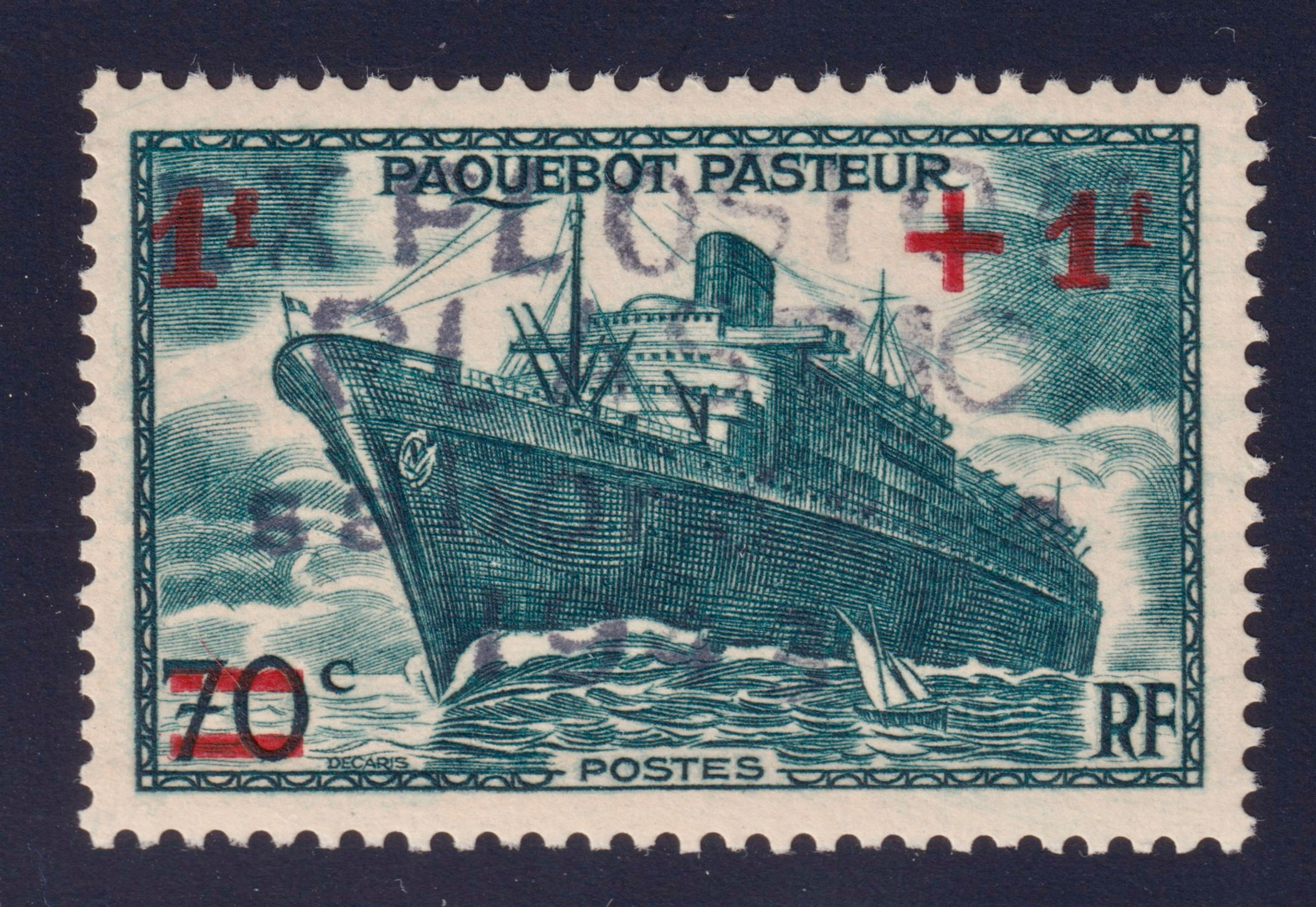 Lot 1618 - Libération (Saumur) n°7 Paquebot Pasteur TB neuf** - Signé