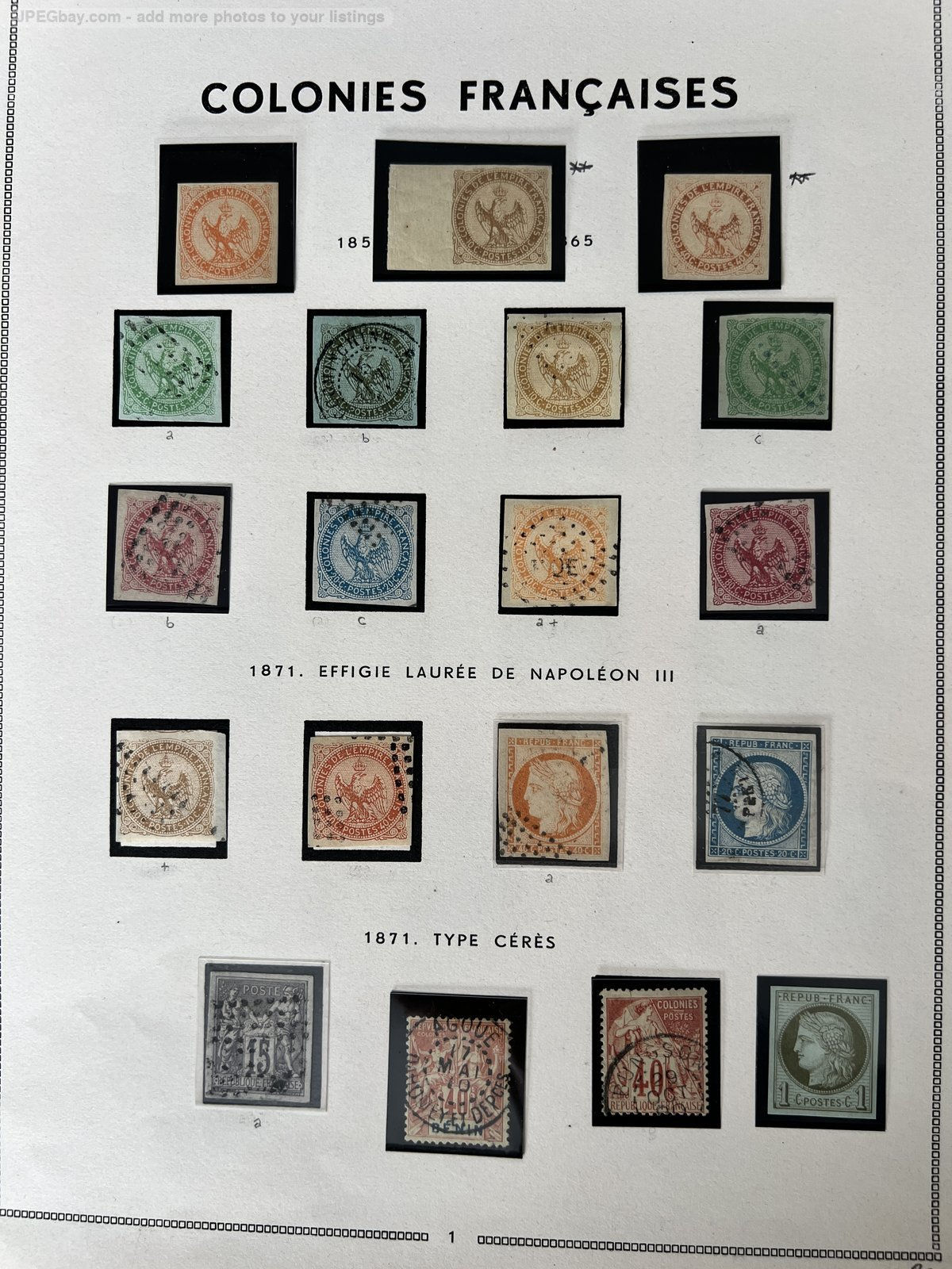 Lot 1813 - (Colonies) COLONIES GÉNÉRALES collection assez complète dt ** RR