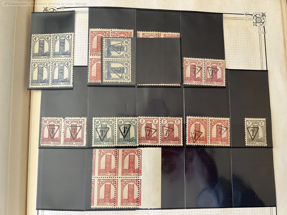 Miniature : Lot 1523 - (Colonies) : MAROC Collection (blocs, non dentelés, épreuves,...)+++