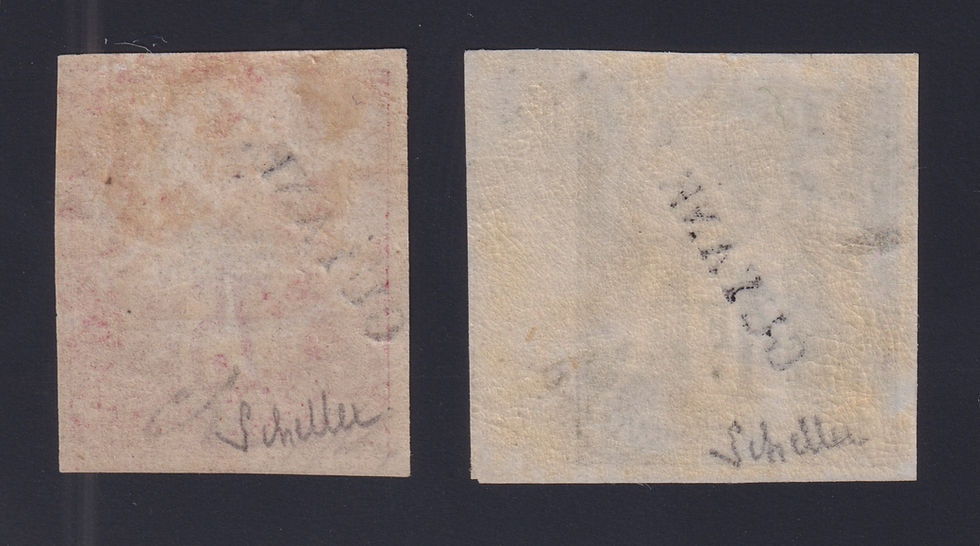 Miniature : Lot 1582 - (Colonies) Guyane n°14/15 75c et 1fr neufs* TB - Signés Scheller
