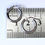 Thumbnail: 9-carat White Gold 14mm Hoop Earrings