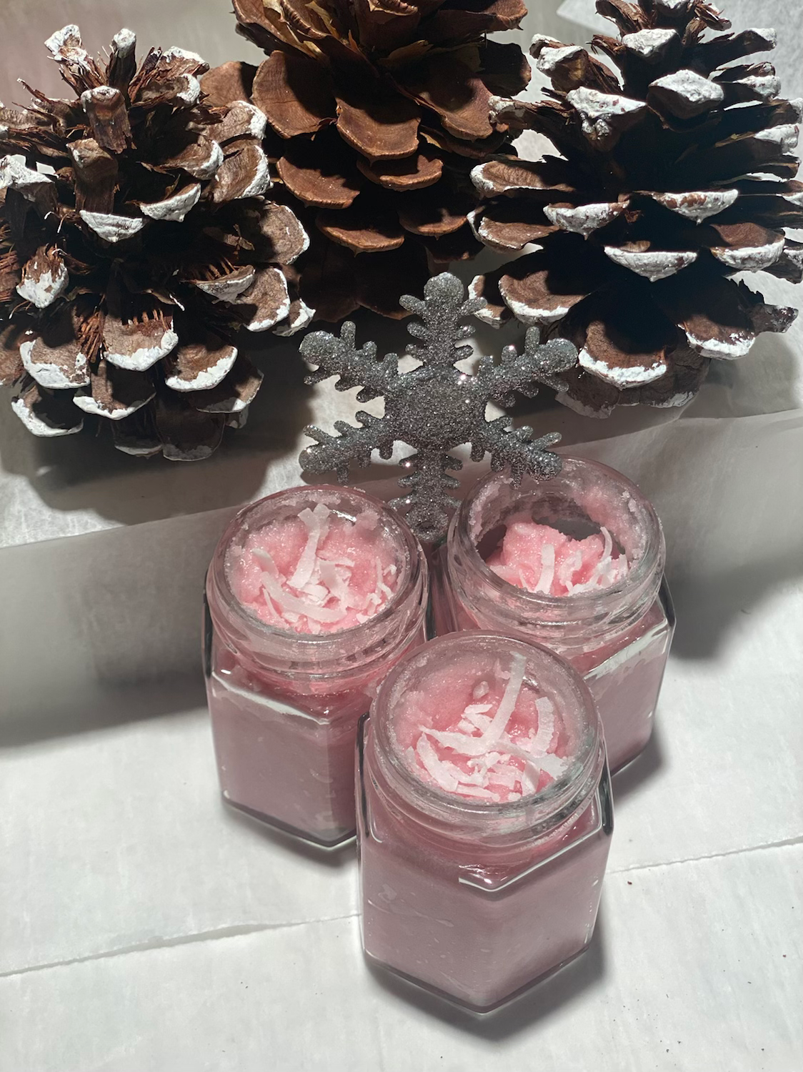 Peppermint Snowflakes Sugar Scrub