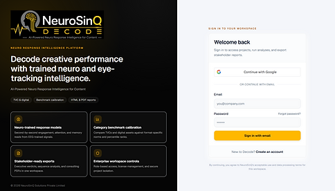 NeuroSinQ Decode Platform