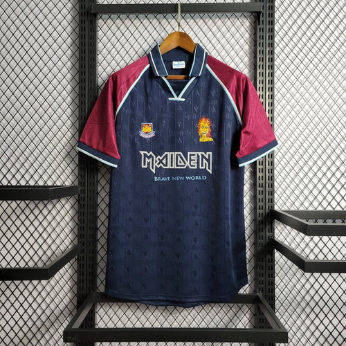 ウェア MAIDEN WEST HAM UNITED RETRO West Ham United 1999 Iron Maiden Home Jersey