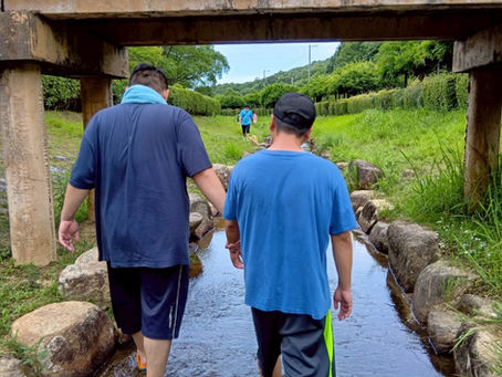 【福山市夏の外出支援】堂々公園で川遊びしてきました