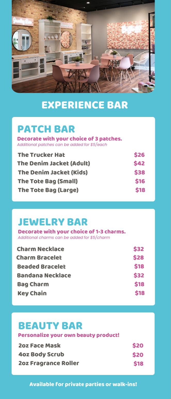 Pick your own Experience!