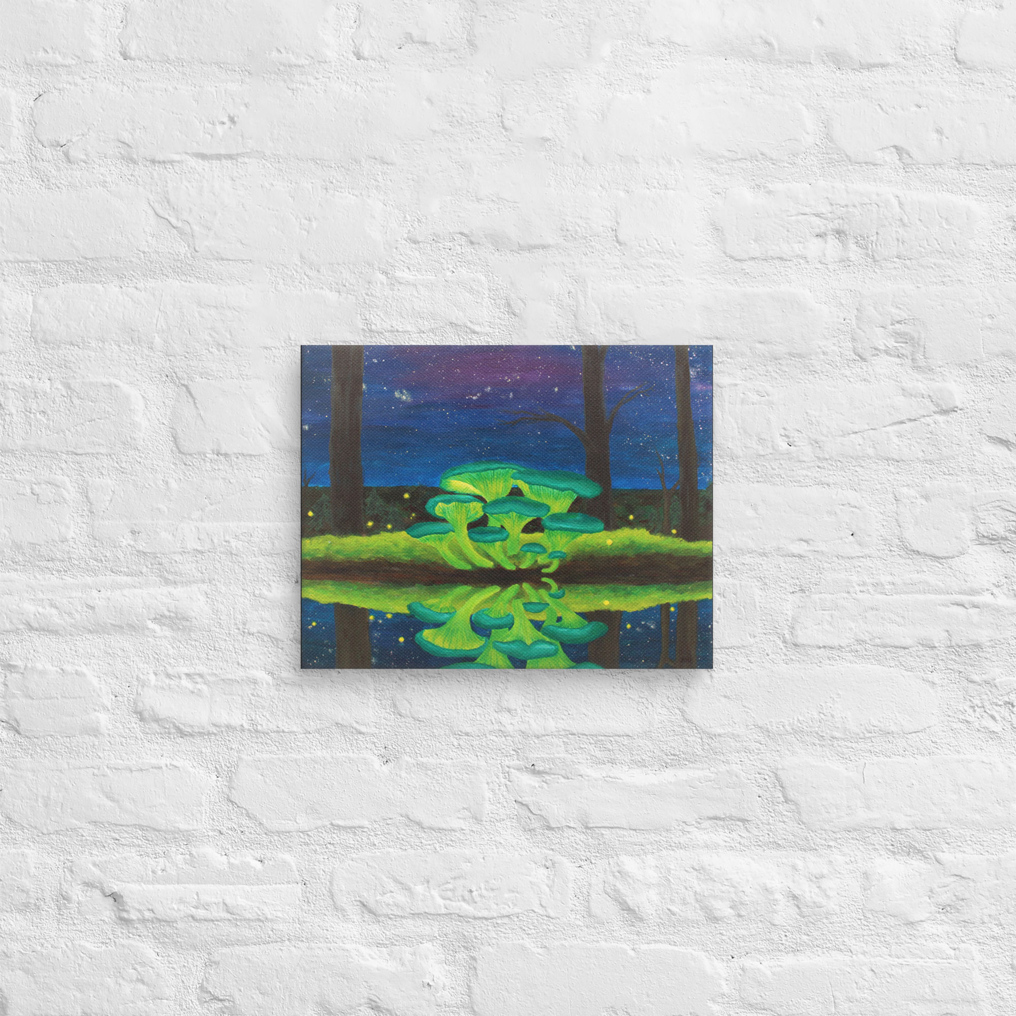 "Glowing Jack-o-Lanterns" - Canvas Print