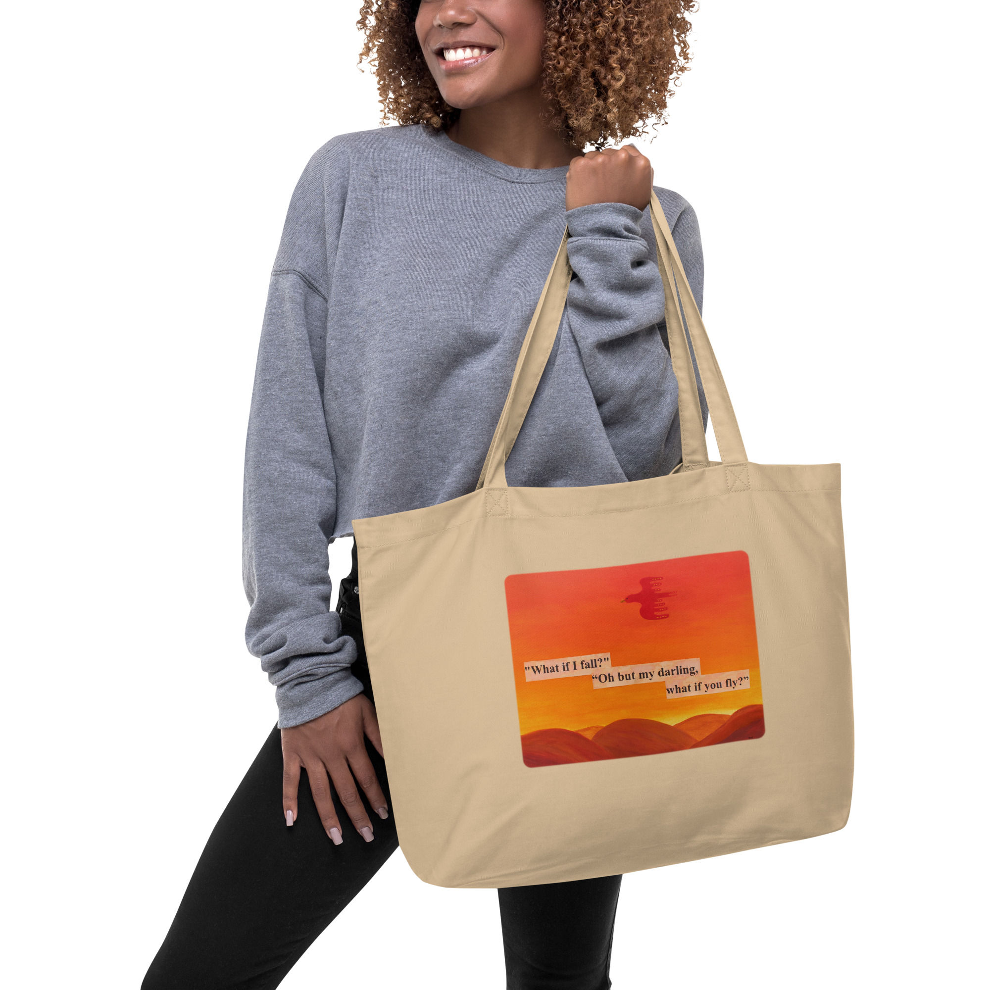 "Flight" - Large organic tote bag