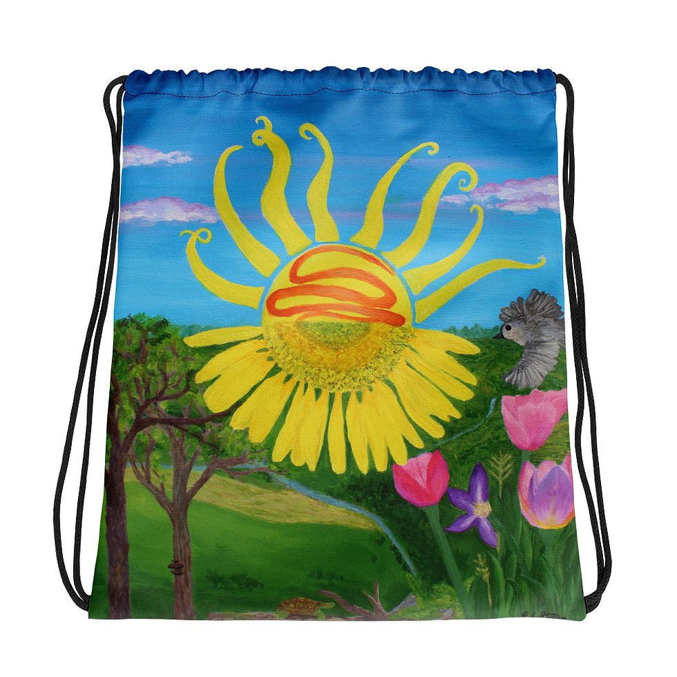 Drawstring bag - "Sunnyside"
