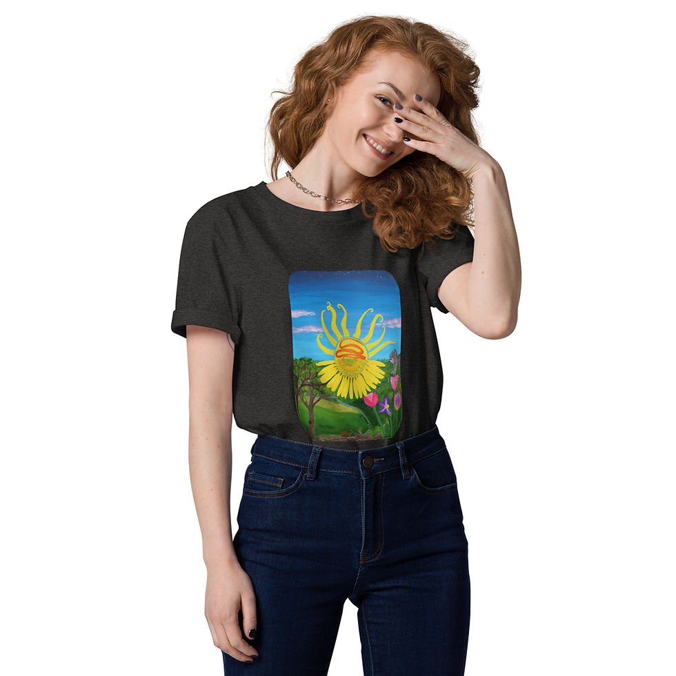 Thumbnail: Unisex organic cotton t-shirt - "Sunnyside"