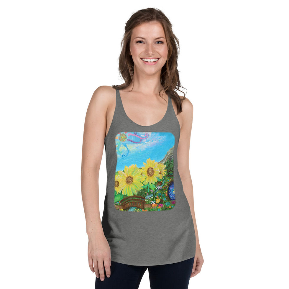 Thumbnail: Women's Racerback Tank - "Chakra Garden"