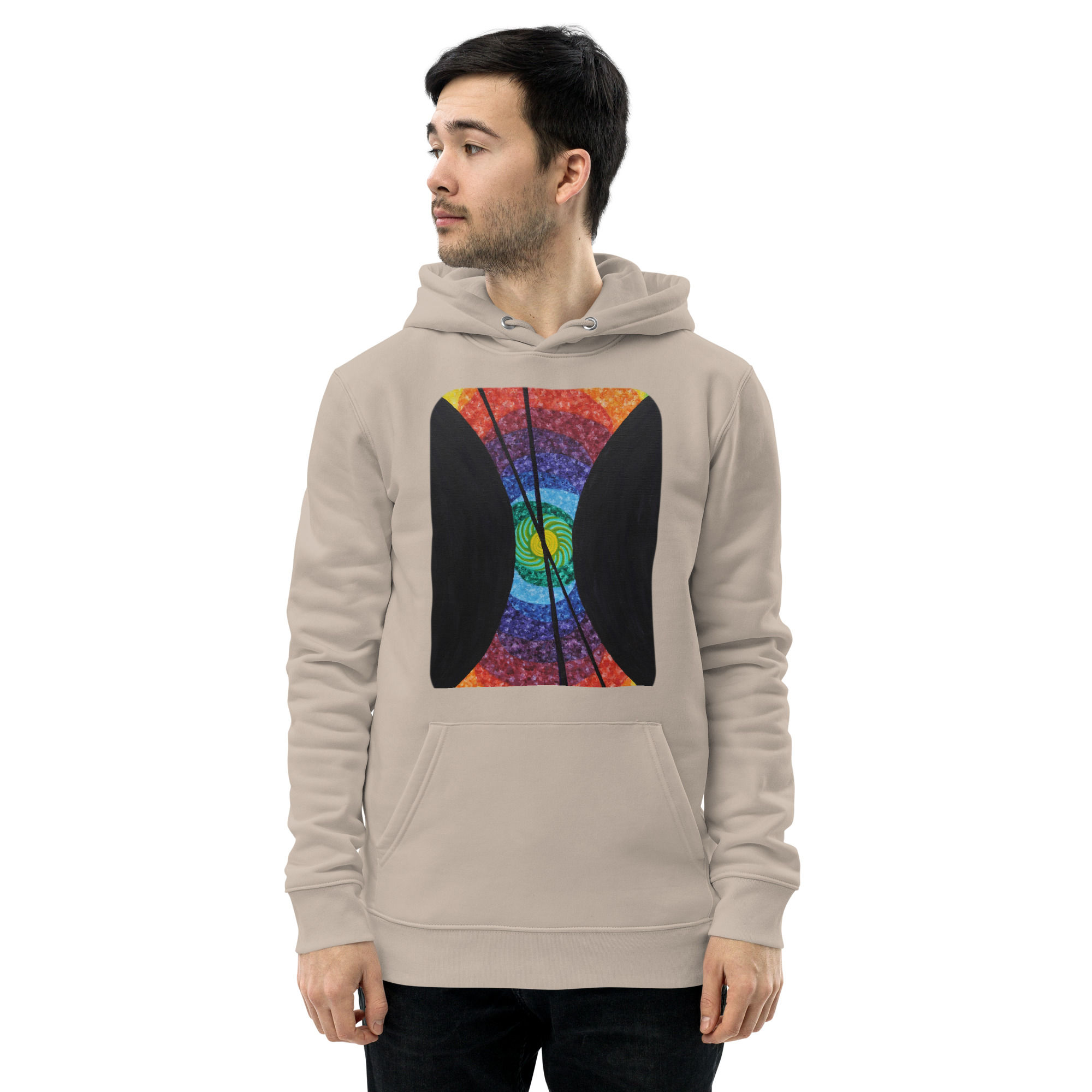 Unisex essential eco hoodie - "Wandering Mind"