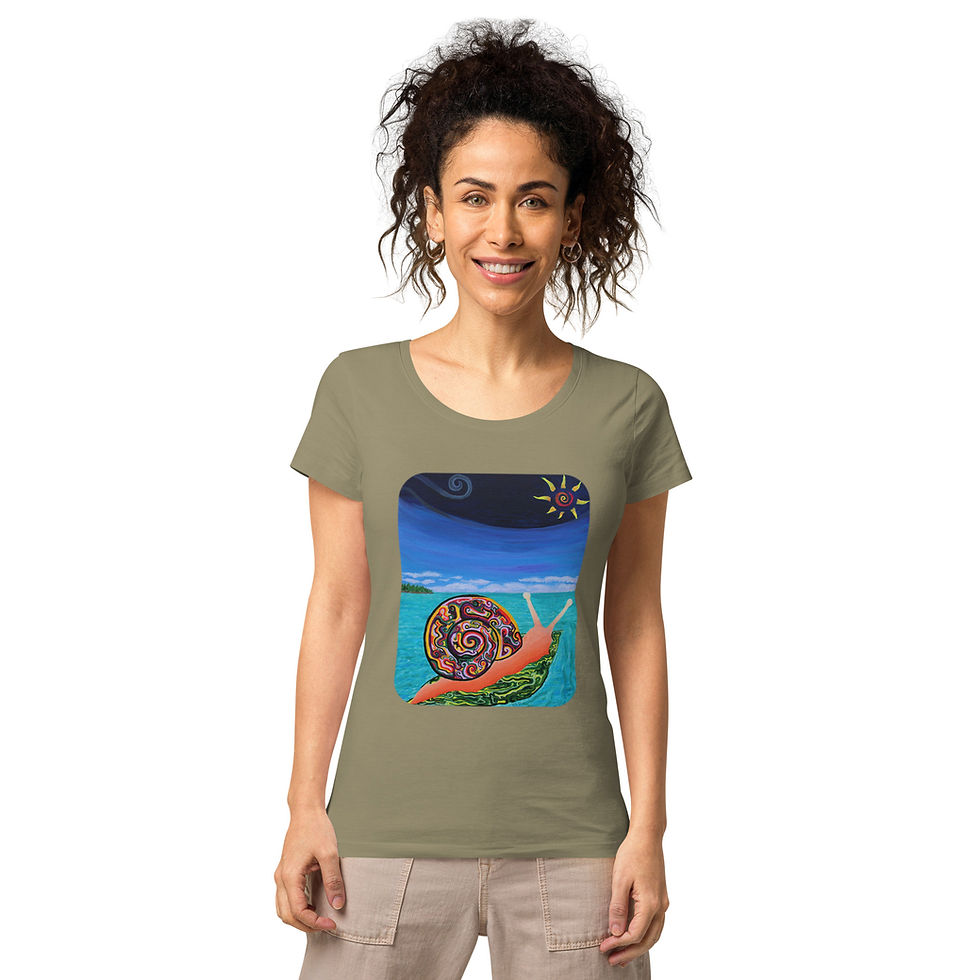 Thumbnail: Women’s basic organic t-shirt - "Float"