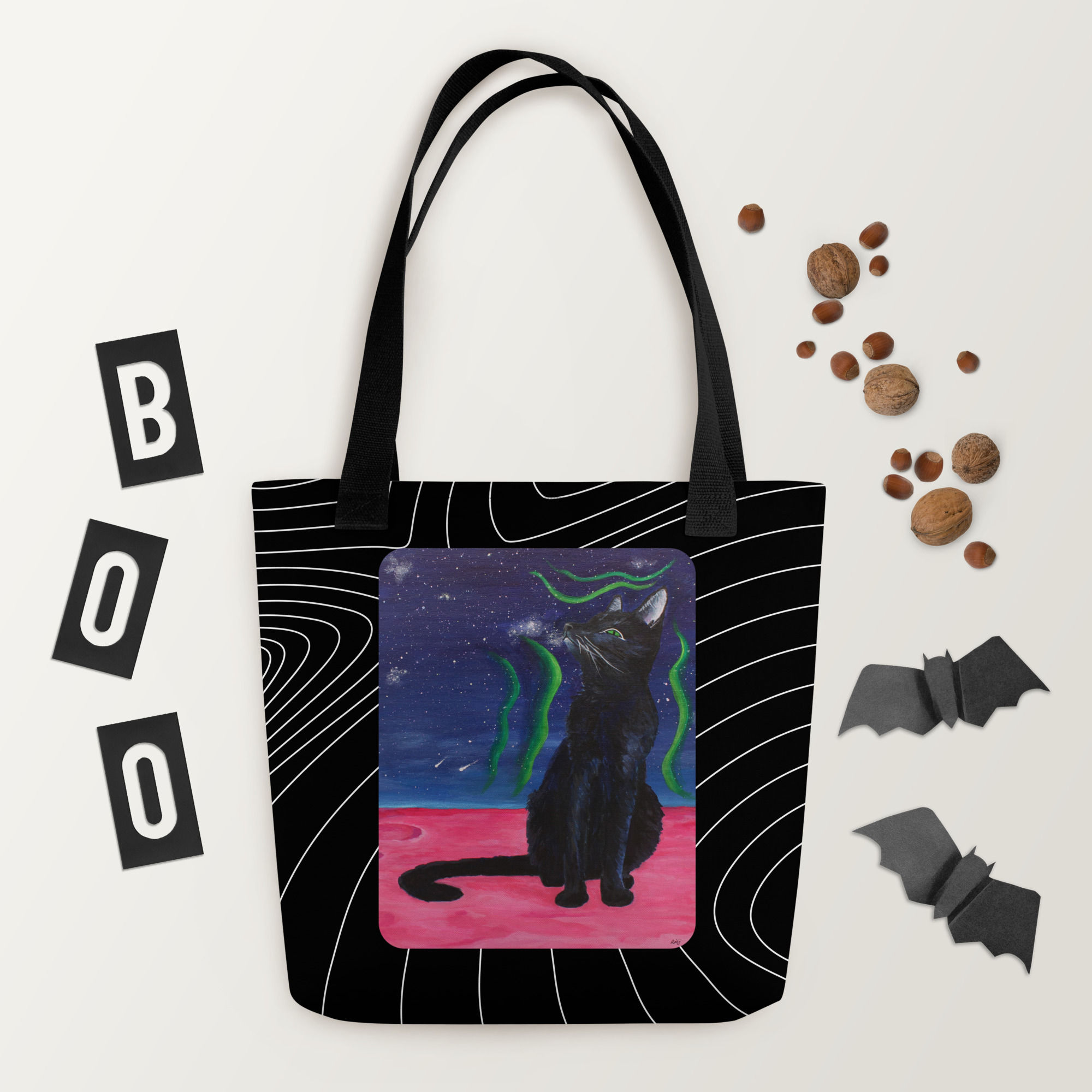 Tote bag - "Her Majesty, The Black Cat"