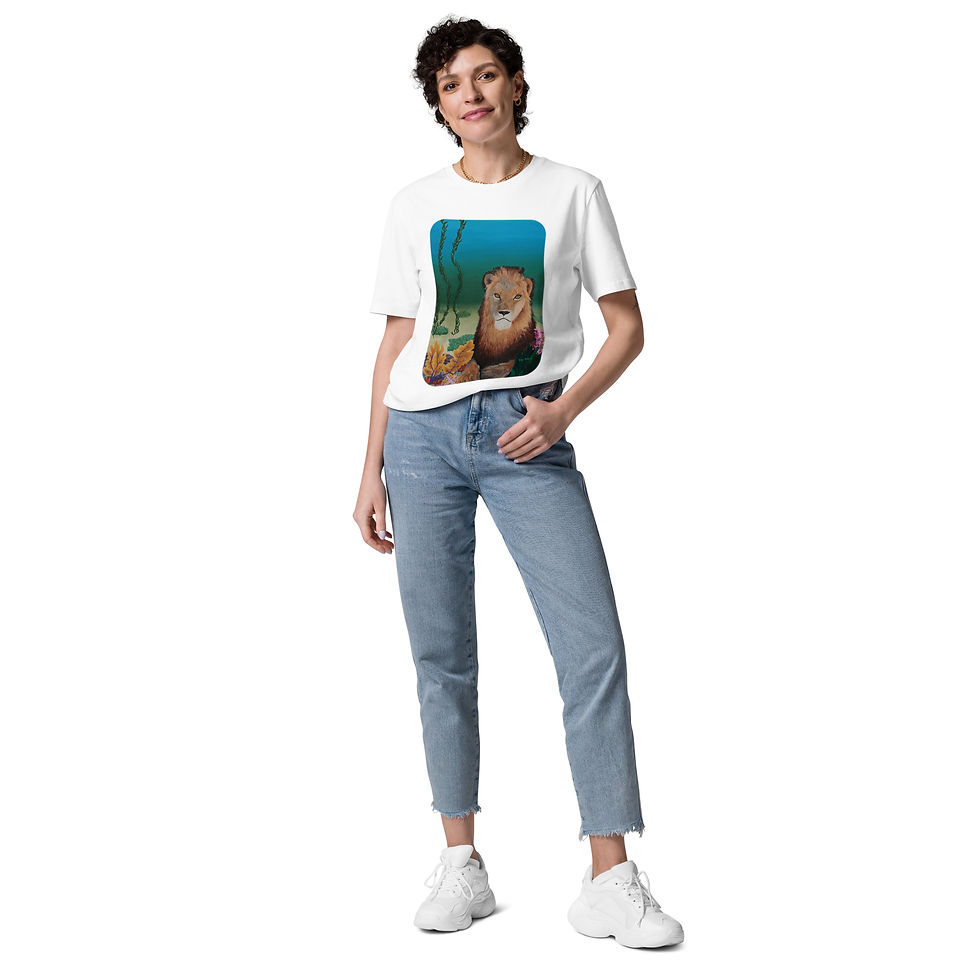 Thumbnail: Unisex organic cotton t-shirt - "Deep Sea Dream"