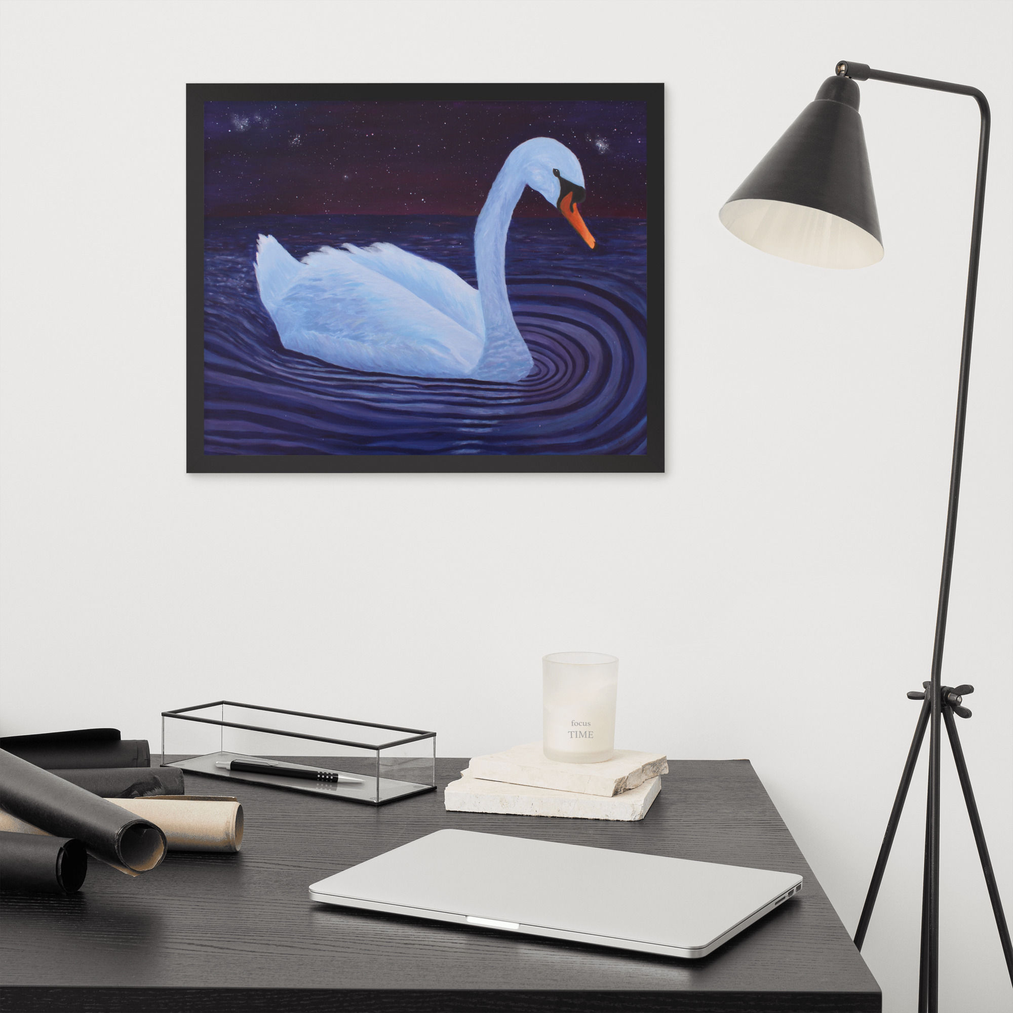 "Gently Floating" - Framed Print