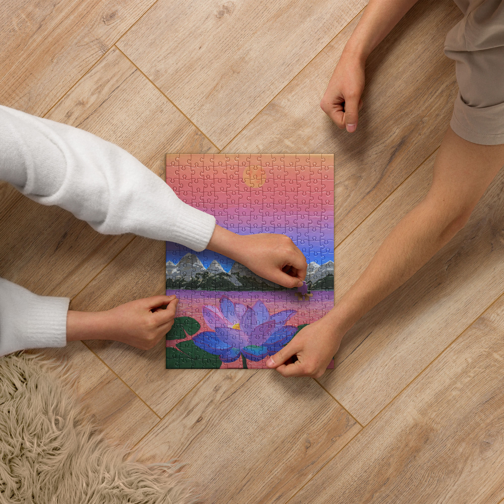 "Morning Lotus" - Jigsaw puzzle