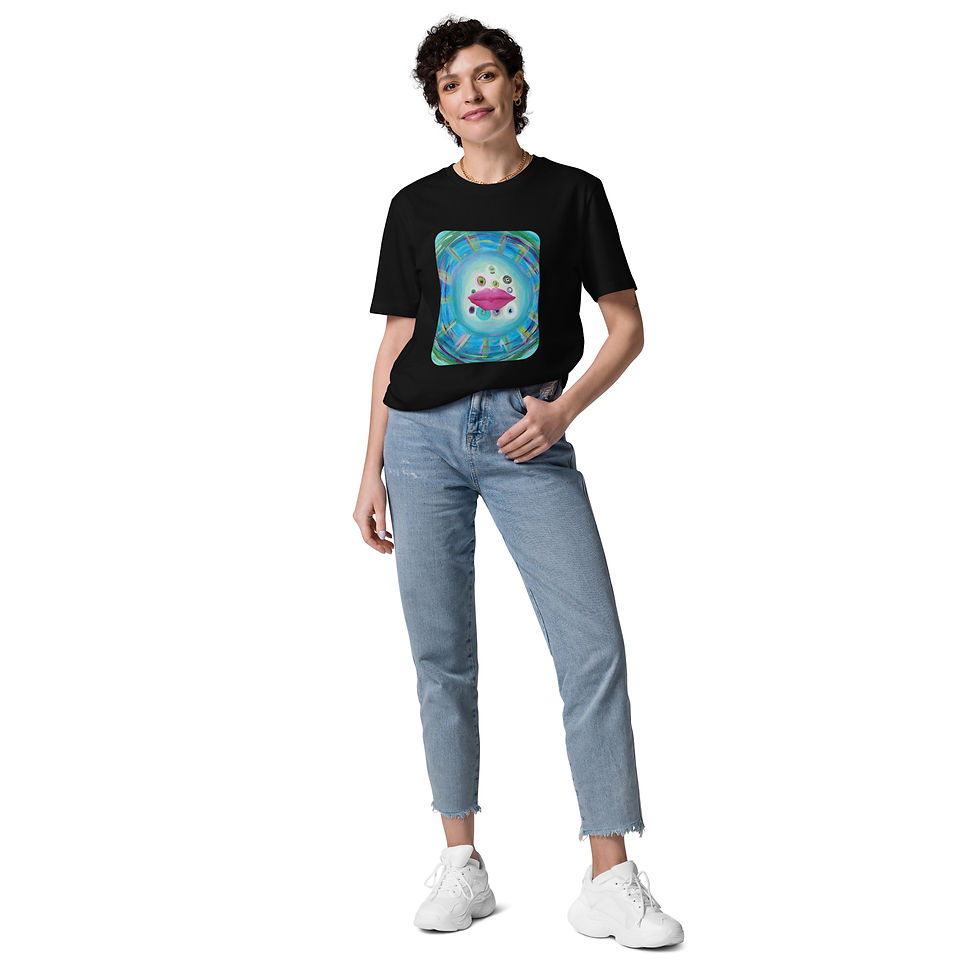 Thumbnail: Unisex organic cotton t-shirt - "See Through It"