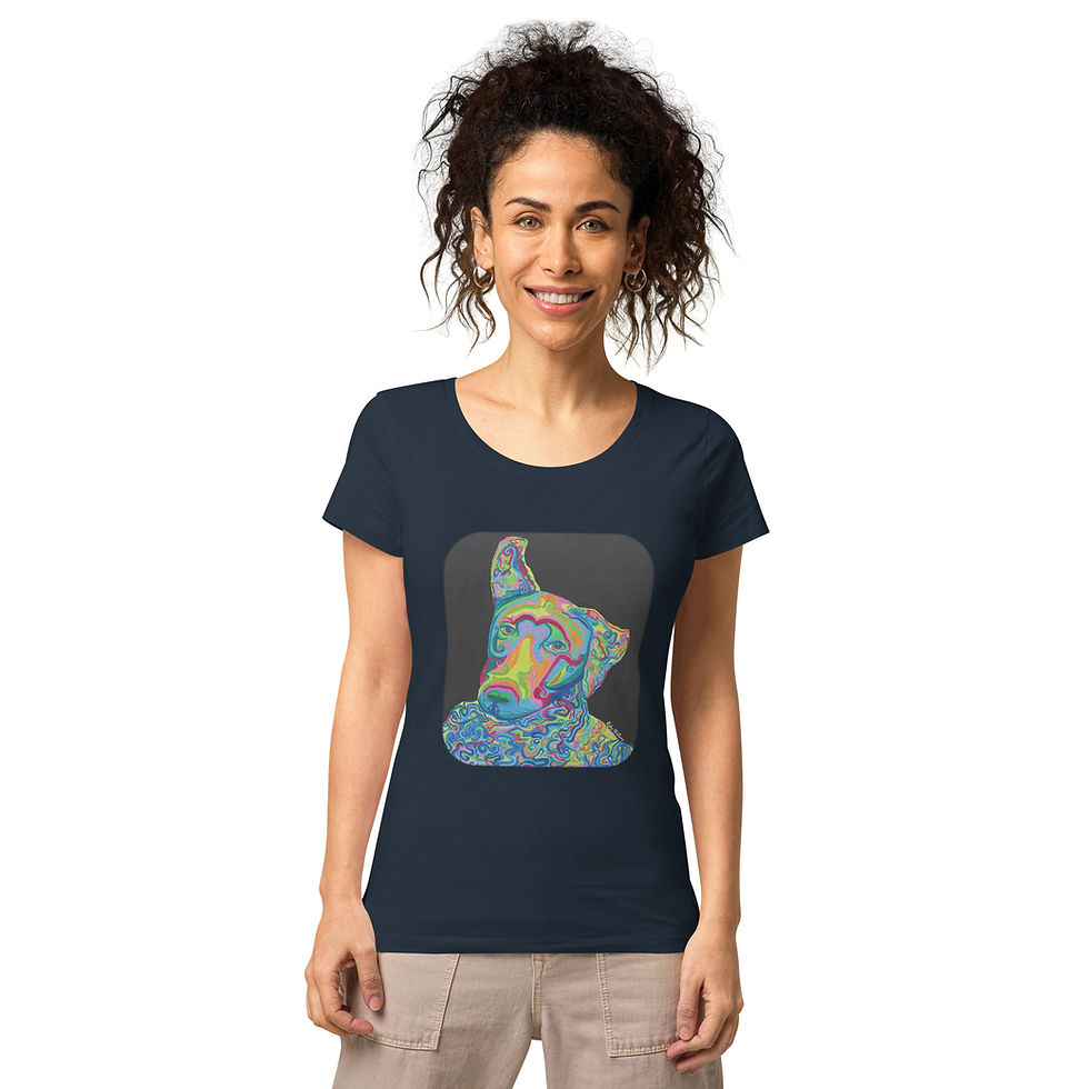 Thumbnail: Women’s basic organic t-shirt - "Lana Feeling Funky"