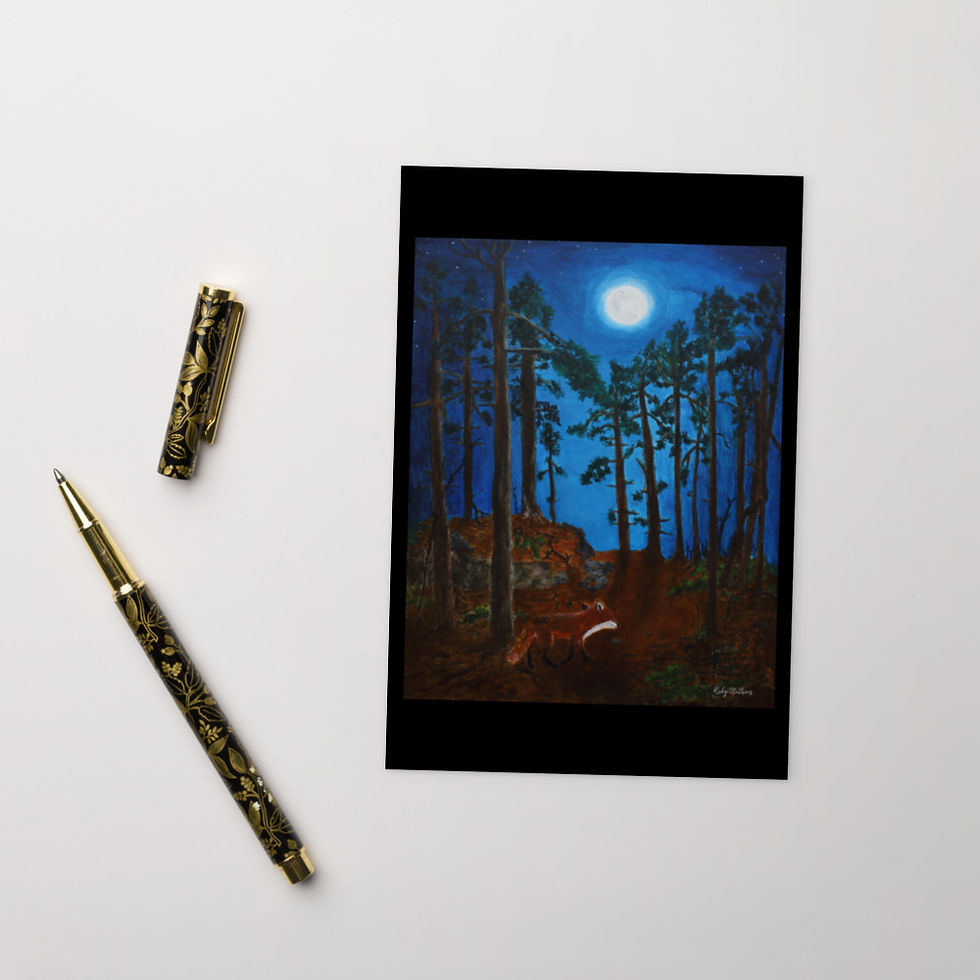 "Night on South Ridge" - Mini Card Print