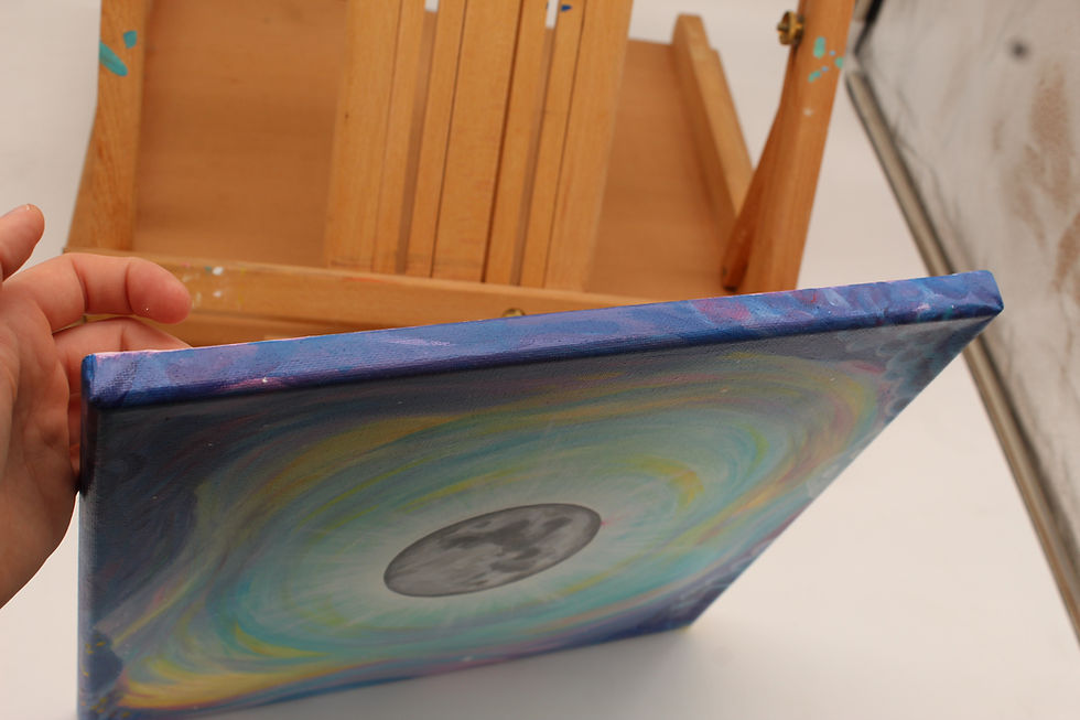 Thumbnail: "Total Solar Eclipse" - Original Acrylic Canvas Painting