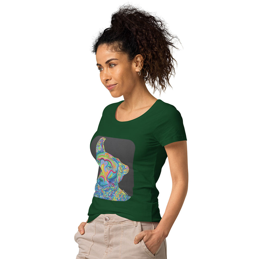 Thumbnail: Women’s basic organic t-shirt - "Lana Feeling Funky"