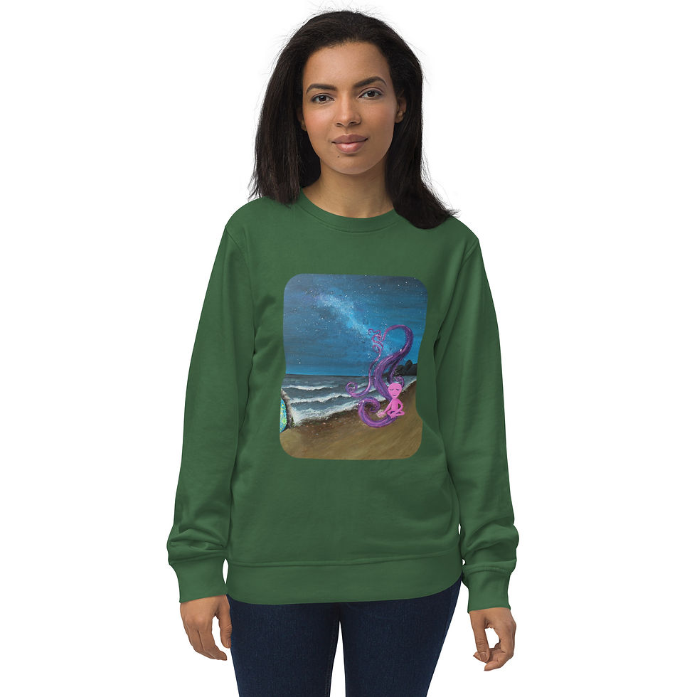 Thumbnail: "Space to Breathe" - Unisex organic sweatshirt