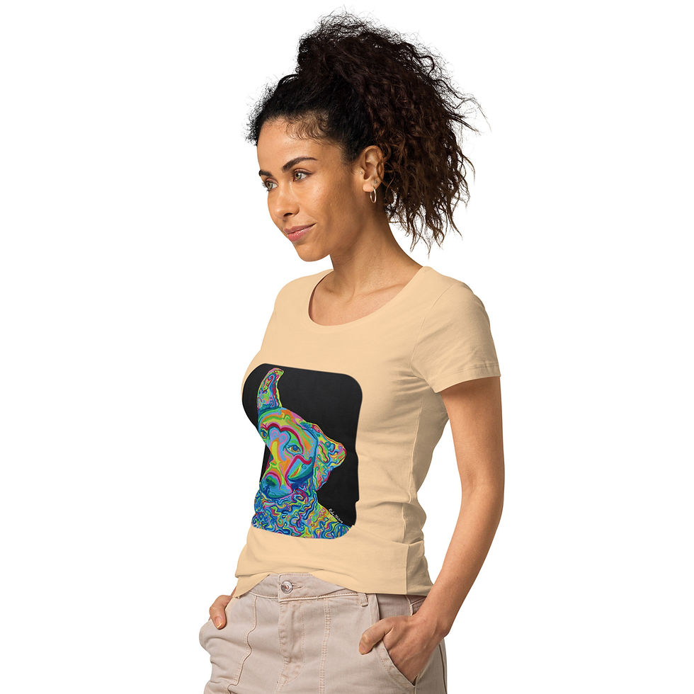 Thumbnail: Women’s basic organic t-shirt - "Lana Feeling Funky"