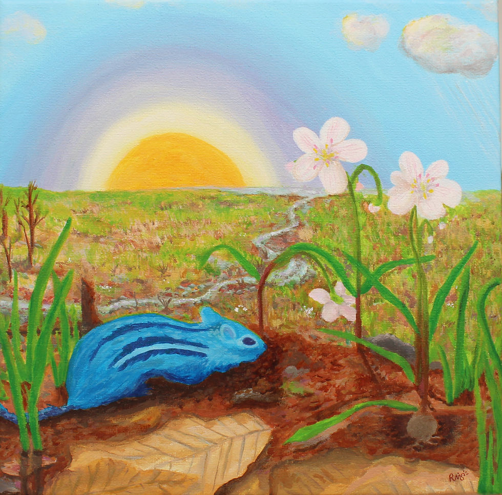 "Find the Spring Beauty" - Original Acrylic Painting