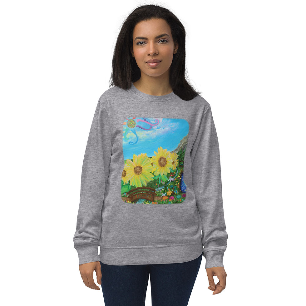 Thumbnail: "Chakra Garden" - Unisex organic sweatshirt