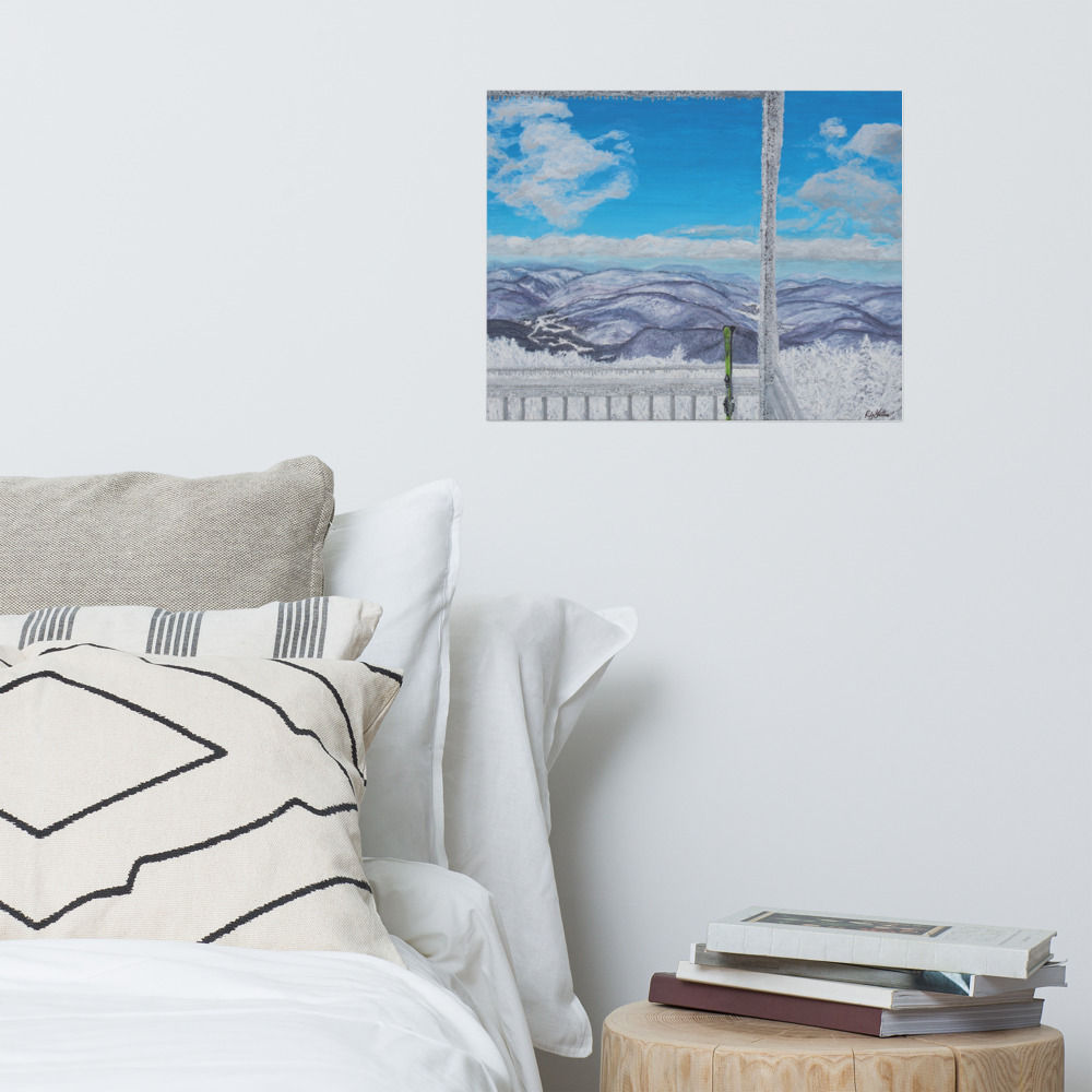 "Snowshoe Summit" - Print