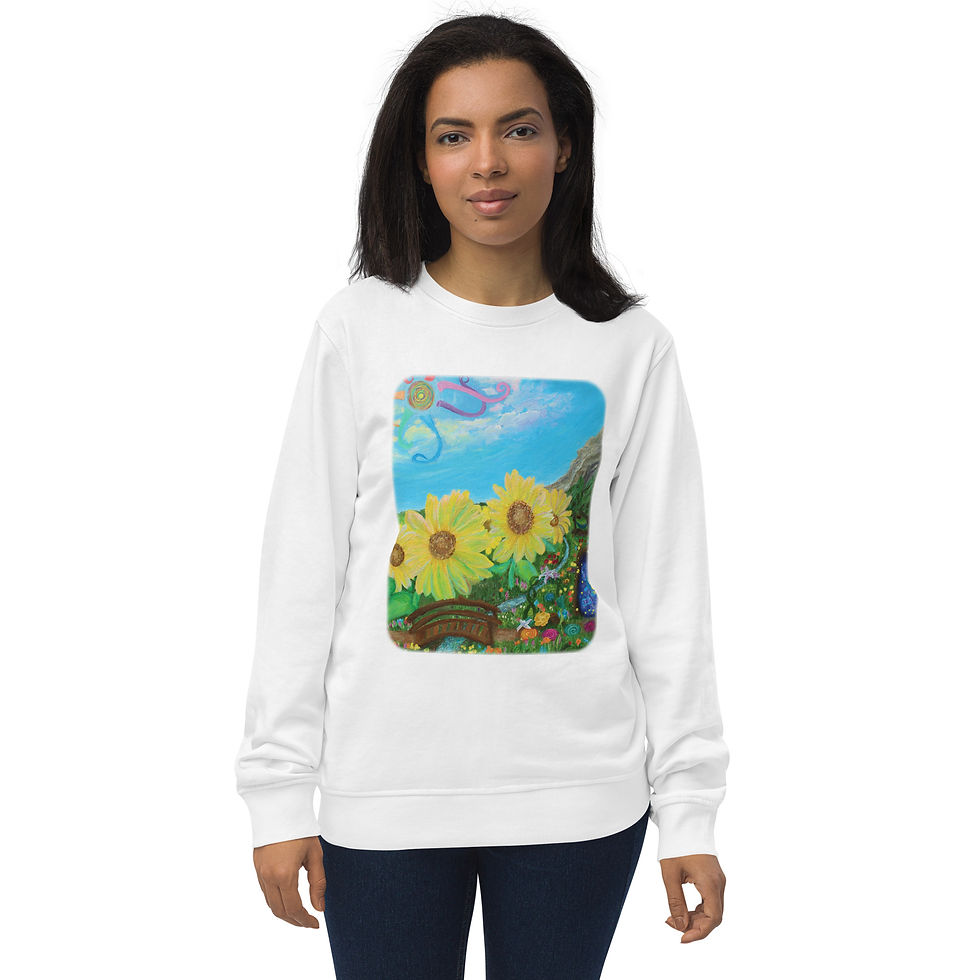 Thumbnail: "Chakra Garden" - Unisex organic sweatshirt