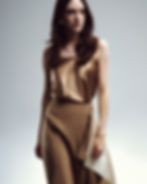 vlněná sukně s hedvádnou vsadkou