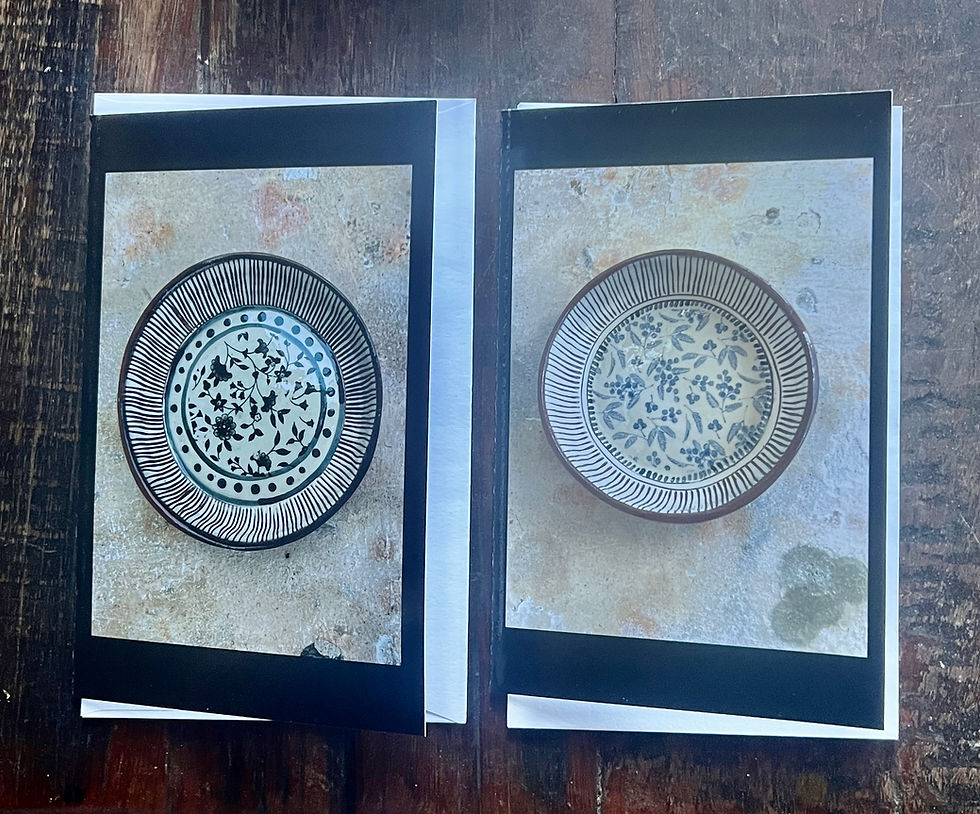 Pottery card set