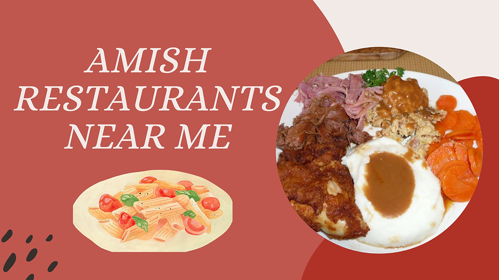 amish restaurants near me