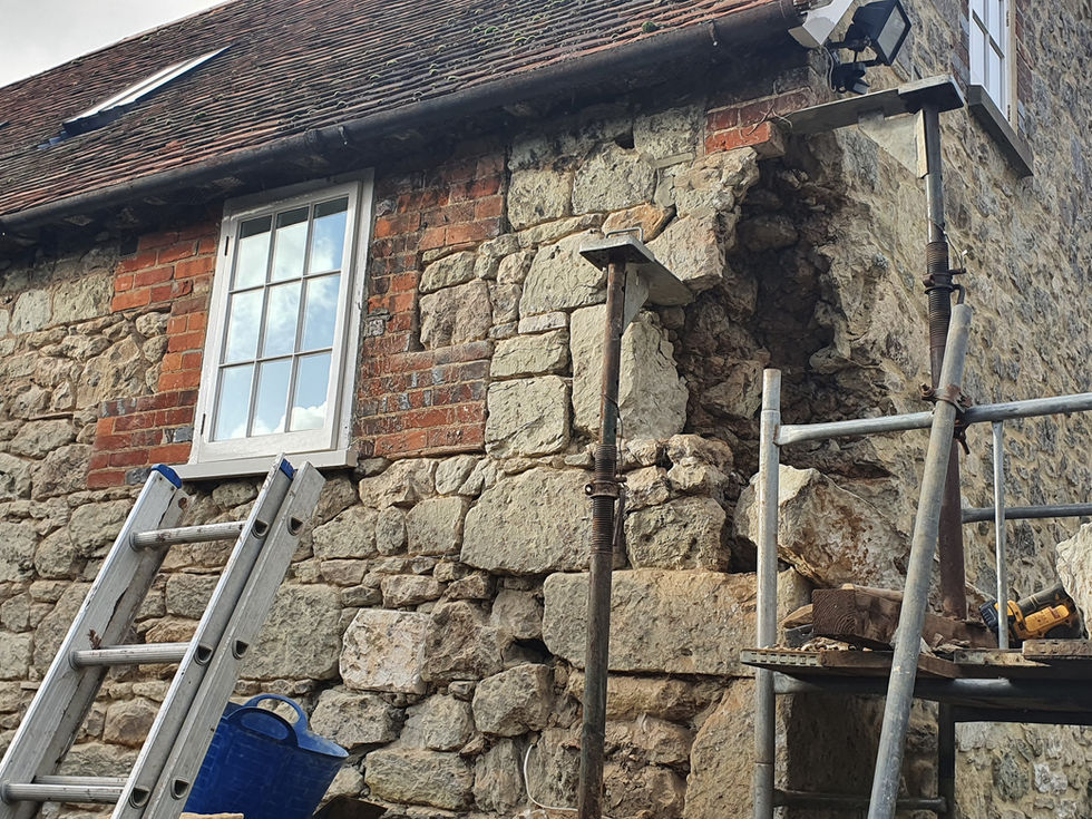 During - removal of quoin stones