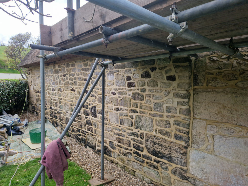 Before - Cement Based ribbon pointing