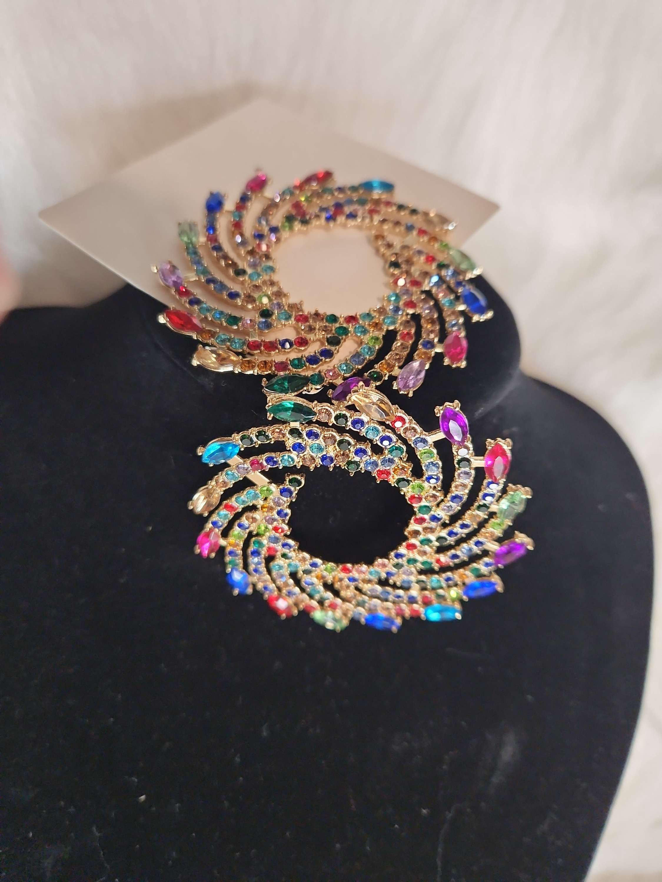 Multicolor earings gliters