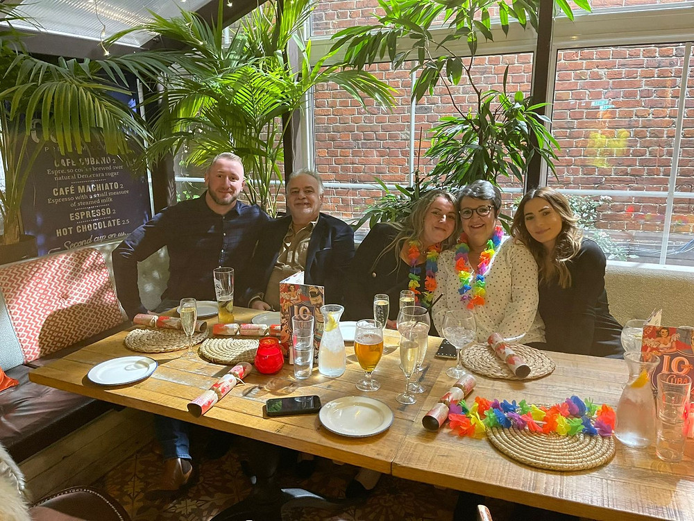 The Skipper Recruit team enjoying a Christmas meal together