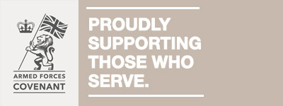 Armed forces covenant proudly supporting those who serve