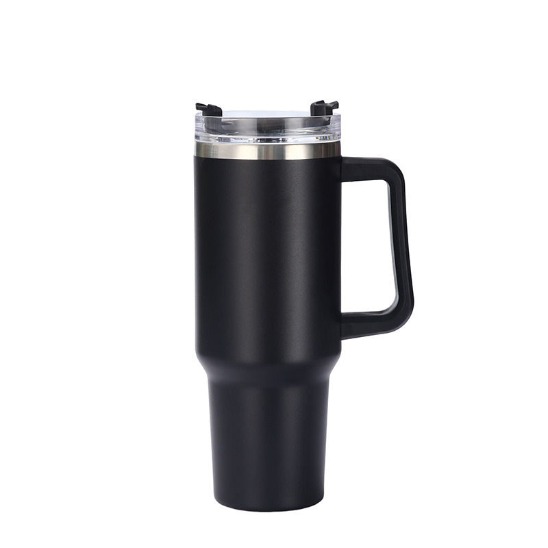 Thumbnail: 40 oz. With Logo Stainless Steel Thermos Handle Water Glass With Lid And