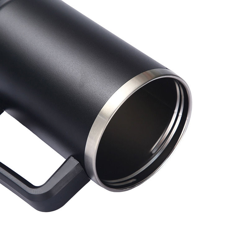 Thumbnail: 40 oz. With Logo Stainless Steel Thermos Handle Water Glass With Lid And