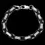 Thumbnail: Stainless Steel/Black Byzantine Chain Bracelet