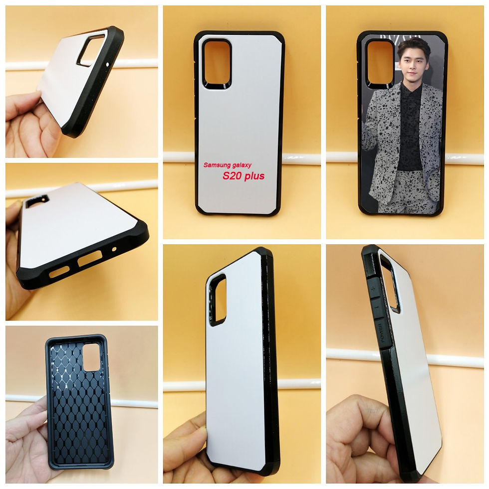 Thumbnail: White coated printable armor case for Samsung Galaxy
