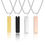 Thumbnail: Blank customizable strip metal pendant stainless steel strip necklace