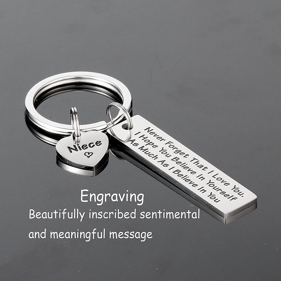 Thumbnail: Blank metal key chain anti lost nameplate stainless steel lovers tag