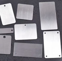 blank customizable metal tag Stainless steel nameplate aluminum label sign plate