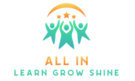 All IN logo consists of 3 figures surrounded by stars
