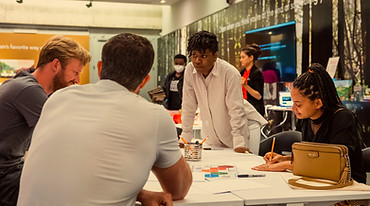 The Artyfact team actively working on a research project collectively